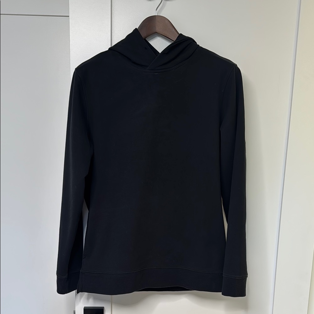 Cuts Clothing Black Hoodie - Hyperloop. Split Hem